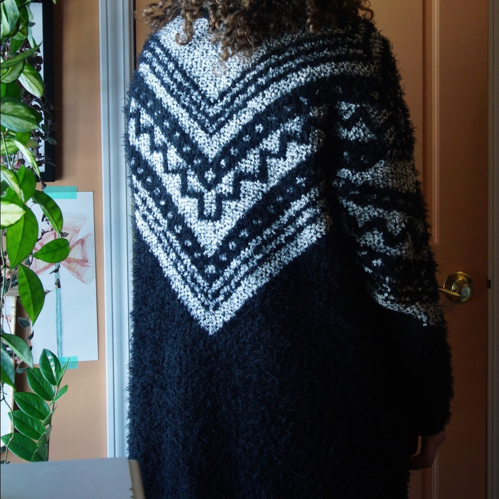 Long, cozy cardigan